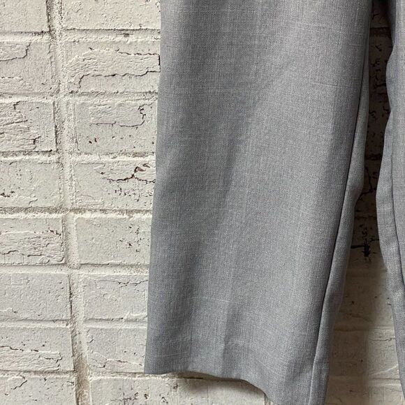 Alfred Dunner Gray Flat Front Pant 12 - Picture 3 of 11